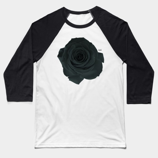 Black Rose Baseball T-Shirt by RaphaelWolf